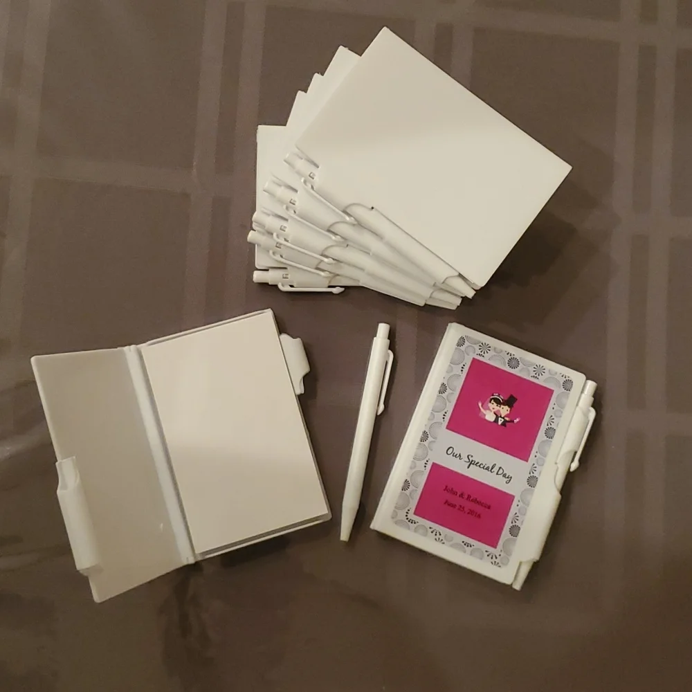 Perfectly Plain notebook with black ink pen 42 pieces